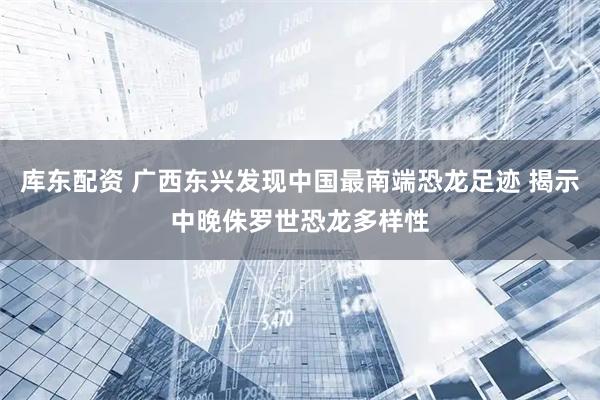 库东配资 广西东兴发现中国最南端恐龙足迹 揭示中晚侏罗世恐龙多样性
